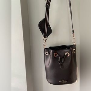 NWOT Kate Spade Black Bucket Bag!